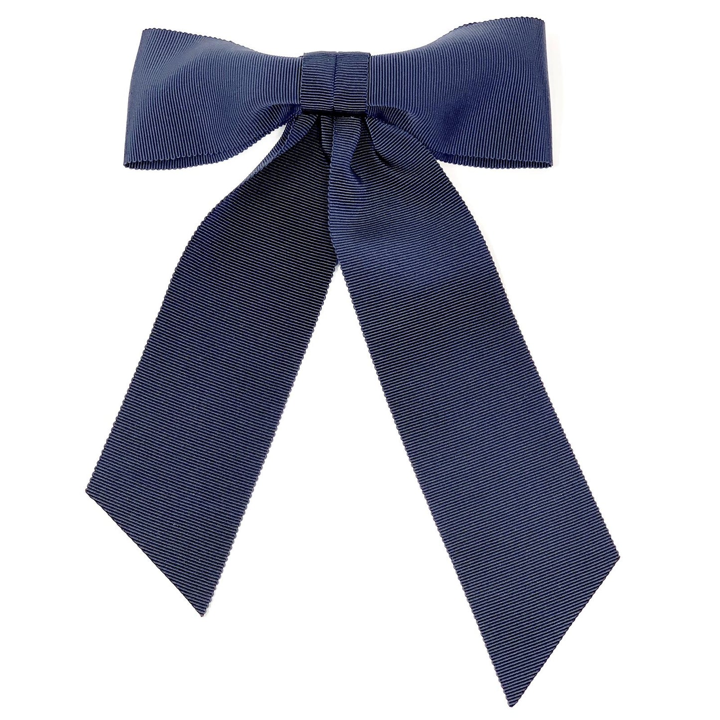 Hair clip with a big bow in navy color