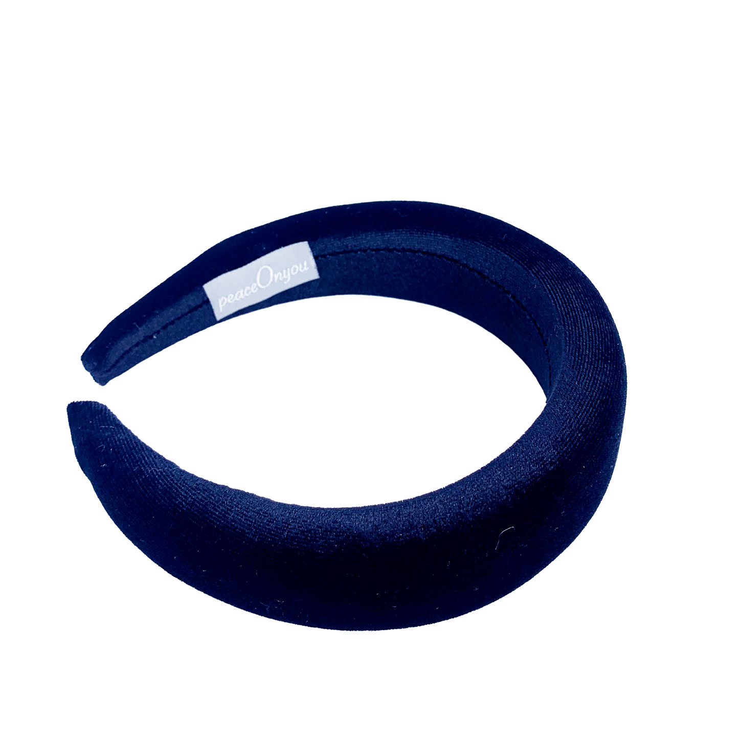 Padded velvet in dark blue color