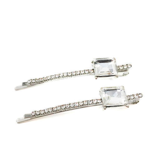 Embellished Princess Crystal Hair Pin 2pk