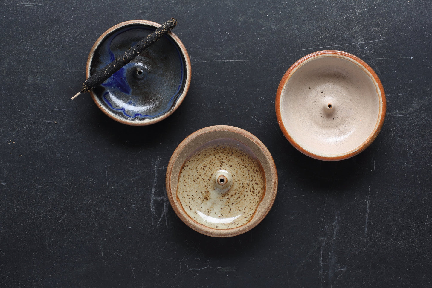 Stoneware Woodfired Holders - Celadon