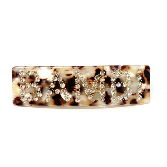 Embellished hairpin with the word Bambi
