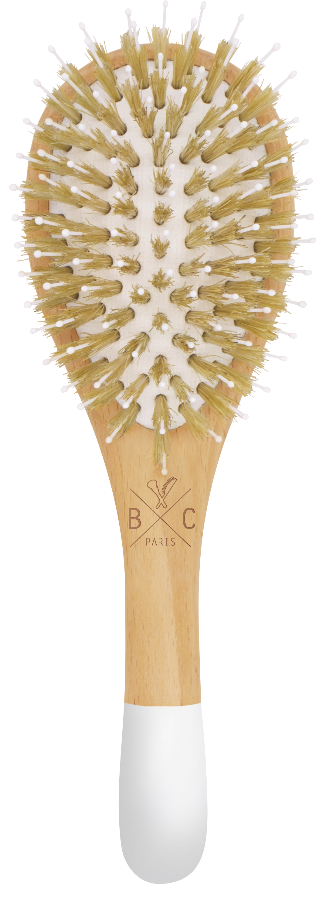 Wooden hair brush - Boar & Nylon bristles, small