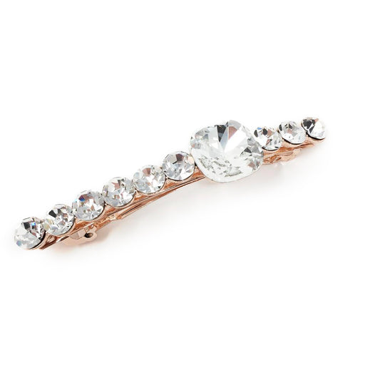 Queen Asscher Row Hair Clip Rose Gold