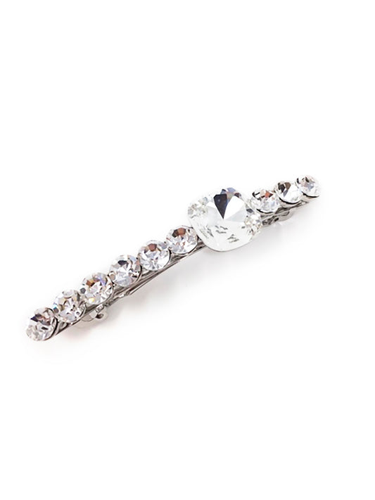 Queen Asscher Row Hair Clip Silver