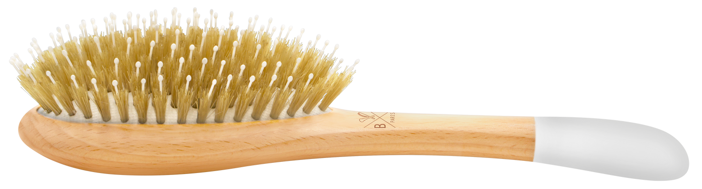 Wooden hair brush - Boar & Nylon bristles