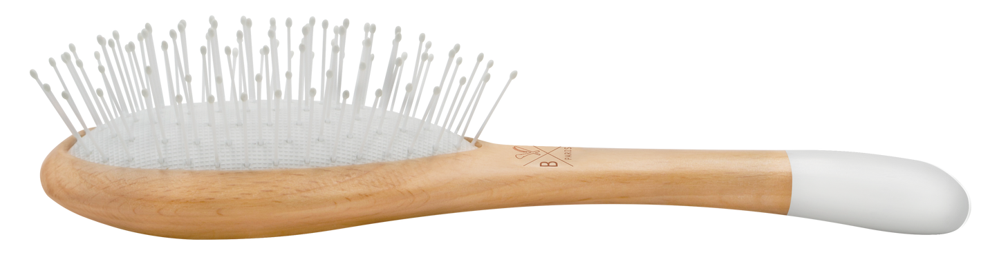 Wooden detangling brush - Nylon bristles