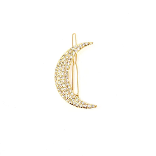 The Moon Hair Clip Gold