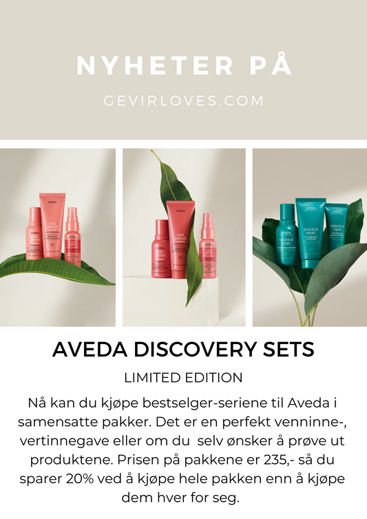 Nyheter fra Aveda; Discovery Sets og Daily Moisturizing Treatment
