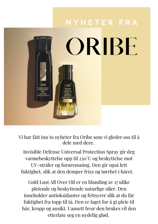 Nyheter fra Oribe
