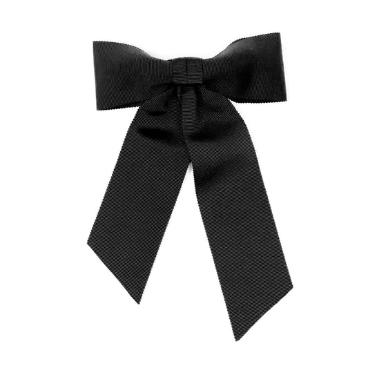 Black hair clip with a big bow