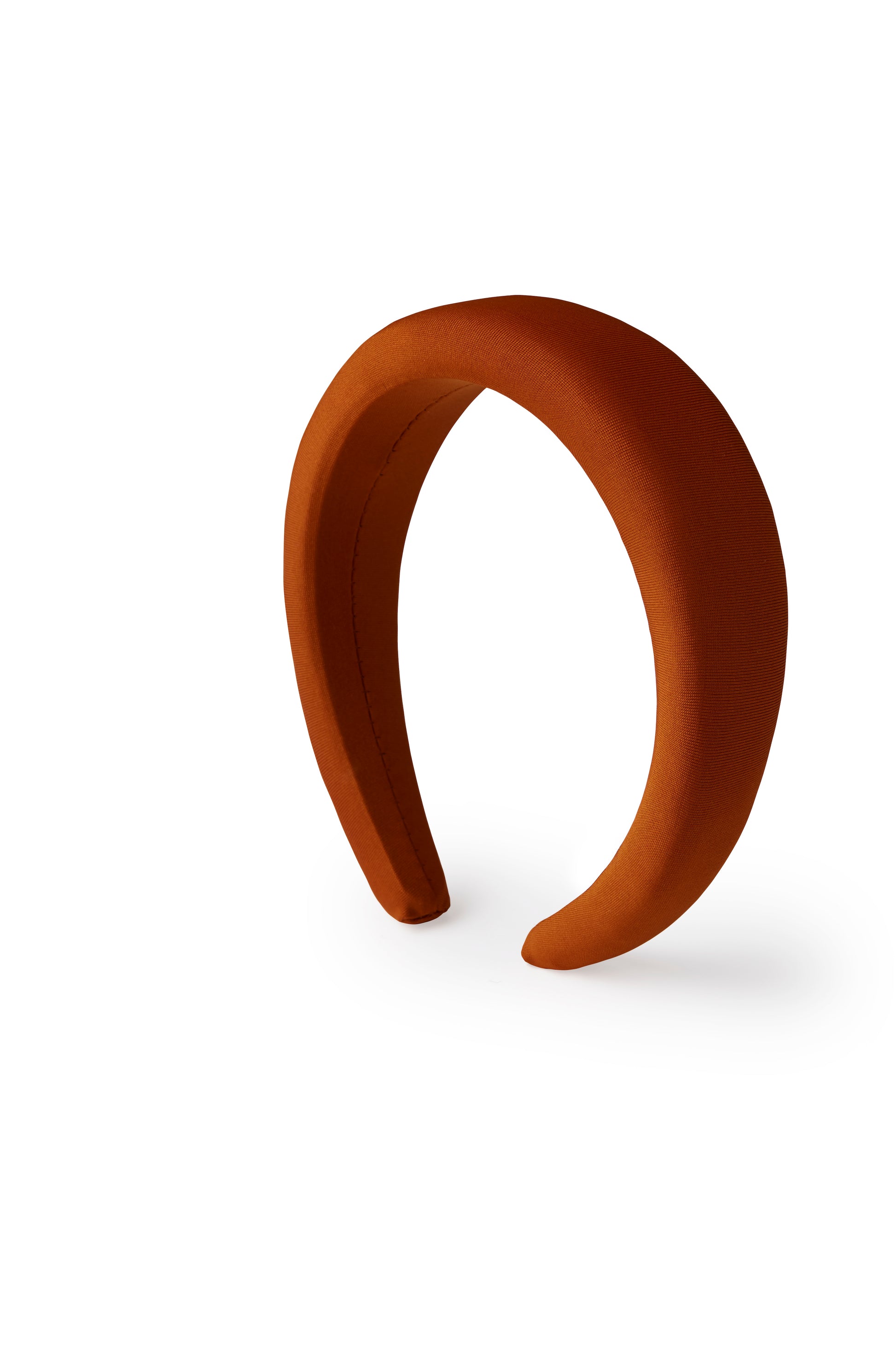 Padded hairband in copper color