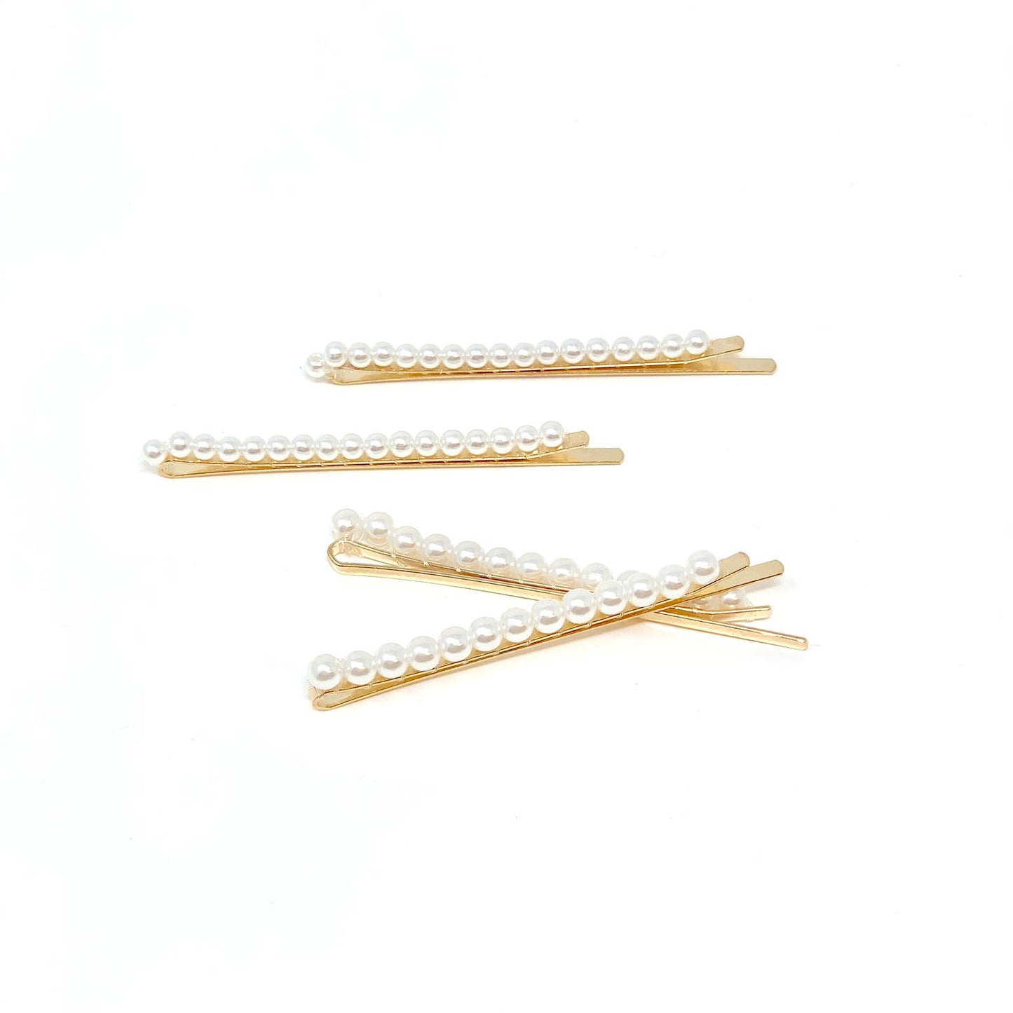 Pearl Row Hair Pins 4pk